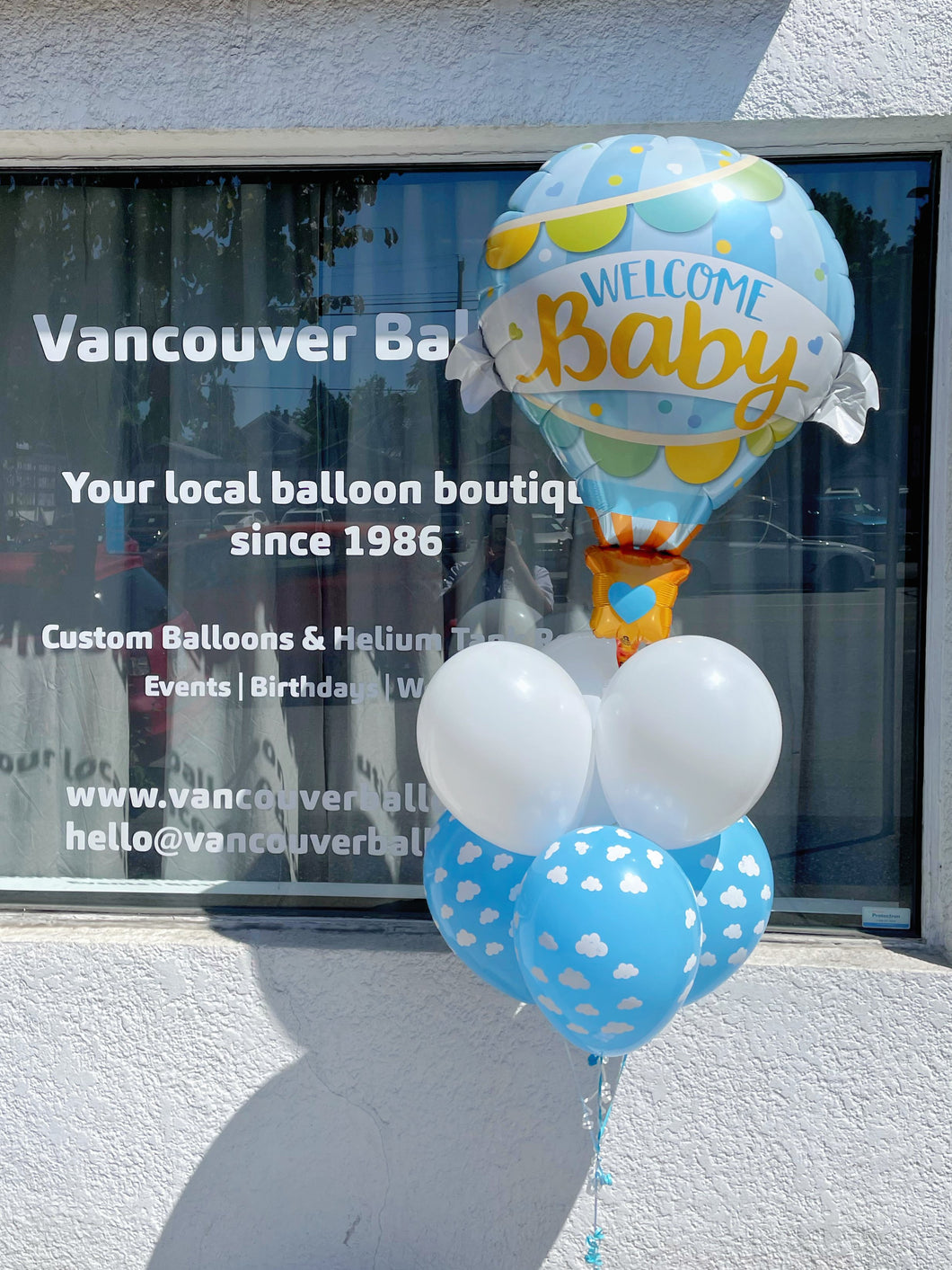 Fly Up High Baby Hot Air Balloon Bouquet