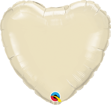 Load image into Gallery viewer, ivory heart shaped foil balloon
