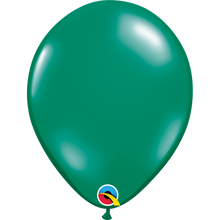Load image into Gallery viewer, Qualatex Jewel latex balloons 11&quot; 16&quot; transparent emerald green
