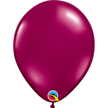 Load image into Gallery viewer, Qualatex Jewel latex balloons 11&quot; 16&quot; transparent sparkling burgundy

