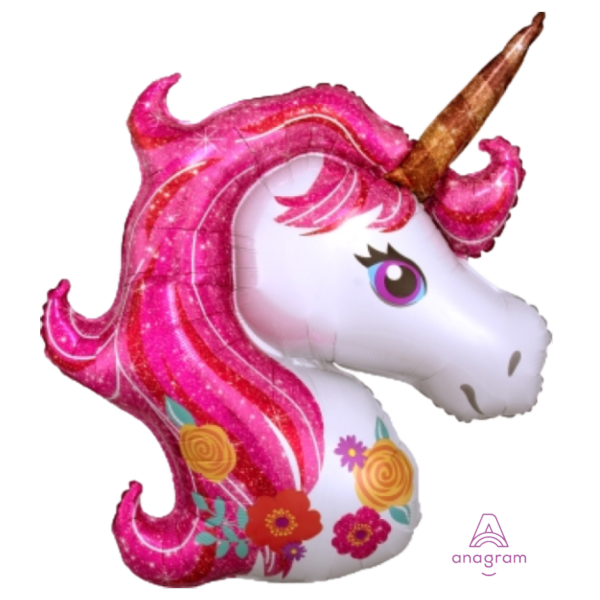 Magical Pink Unicorn Supershape Balloon
