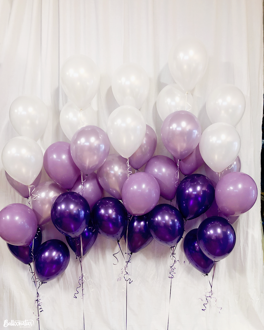 ombre purple balloon bouquets 