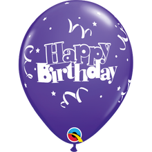 Load image into Gallery viewer, Happy Birthday Streamers &amp; Stars 11&quot; Balloons
