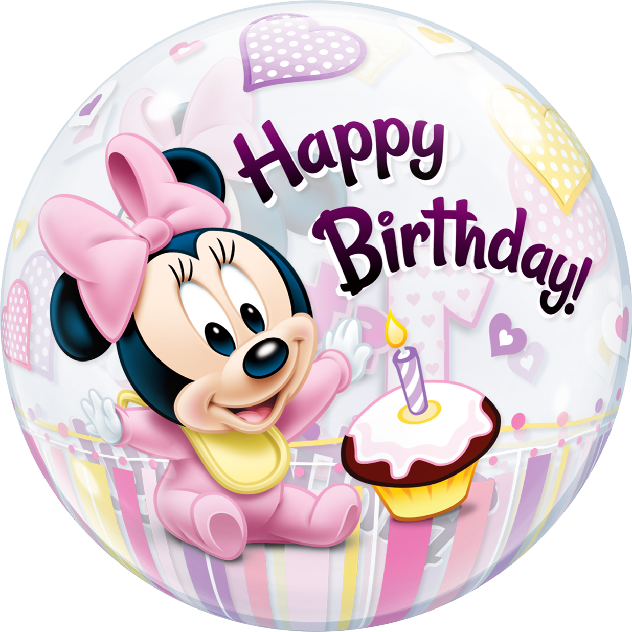 Disney Minnie Mouse 1st Birthday Bubble Balloon