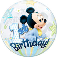 Load image into Gallery viewer, Disney Mickey Mouse 1st Birthday Bubble Balloon
