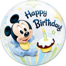 Load image into Gallery viewer, Disney Mickey Mouse 1st Birthday Bubble Balloon
