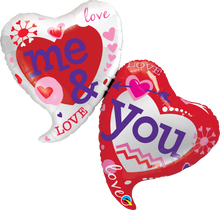 Load image into Gallery viewer, You &amp; Me Two Hearts Balloon
