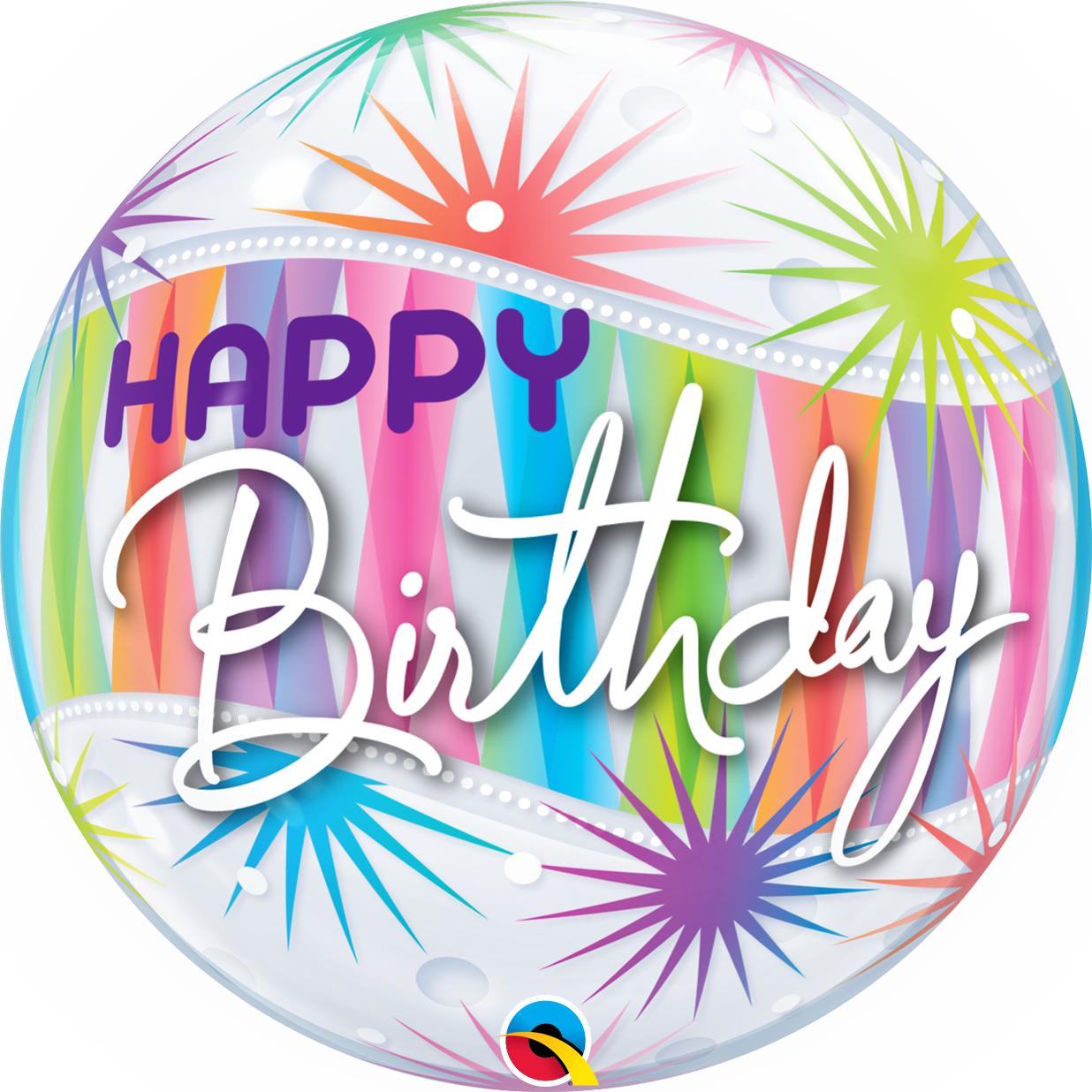Birthday Sorbet Starblast Bubble Balloon