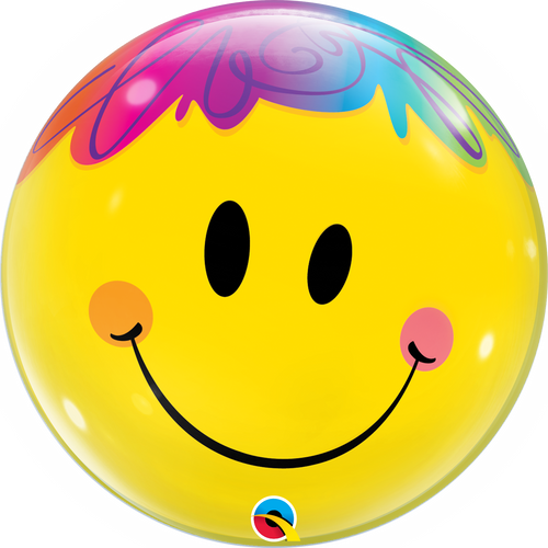 Bright Smile Face Bubble Balloon