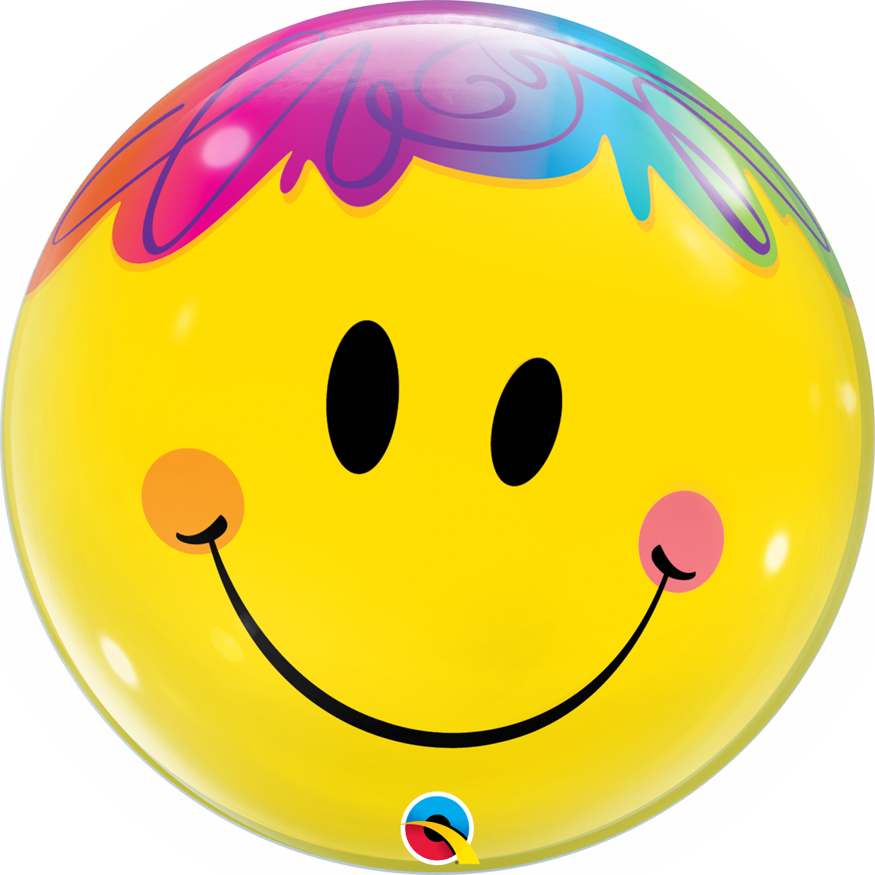Bright Smile Face Bubble Balloon