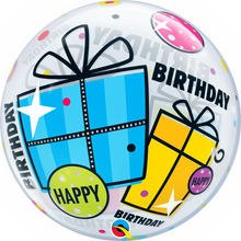 Load image into Gallery viewer, Birthday Fun &amp; Funky Gifts Bubble Balloon
