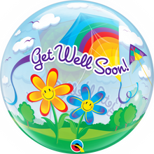 Load image into Gallery viewer, Get Well Soon Kites Bubble Balloon
