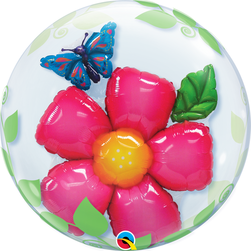 Flower & Leaves Bubble Balloon