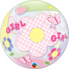 Load image into Gallery viewer, Baby Girl Butterflies Bubble Balloon
