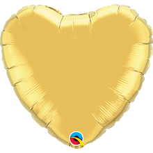 Load image into Gallery viewer, 36&quot; Gold Heart Foil Balloon
