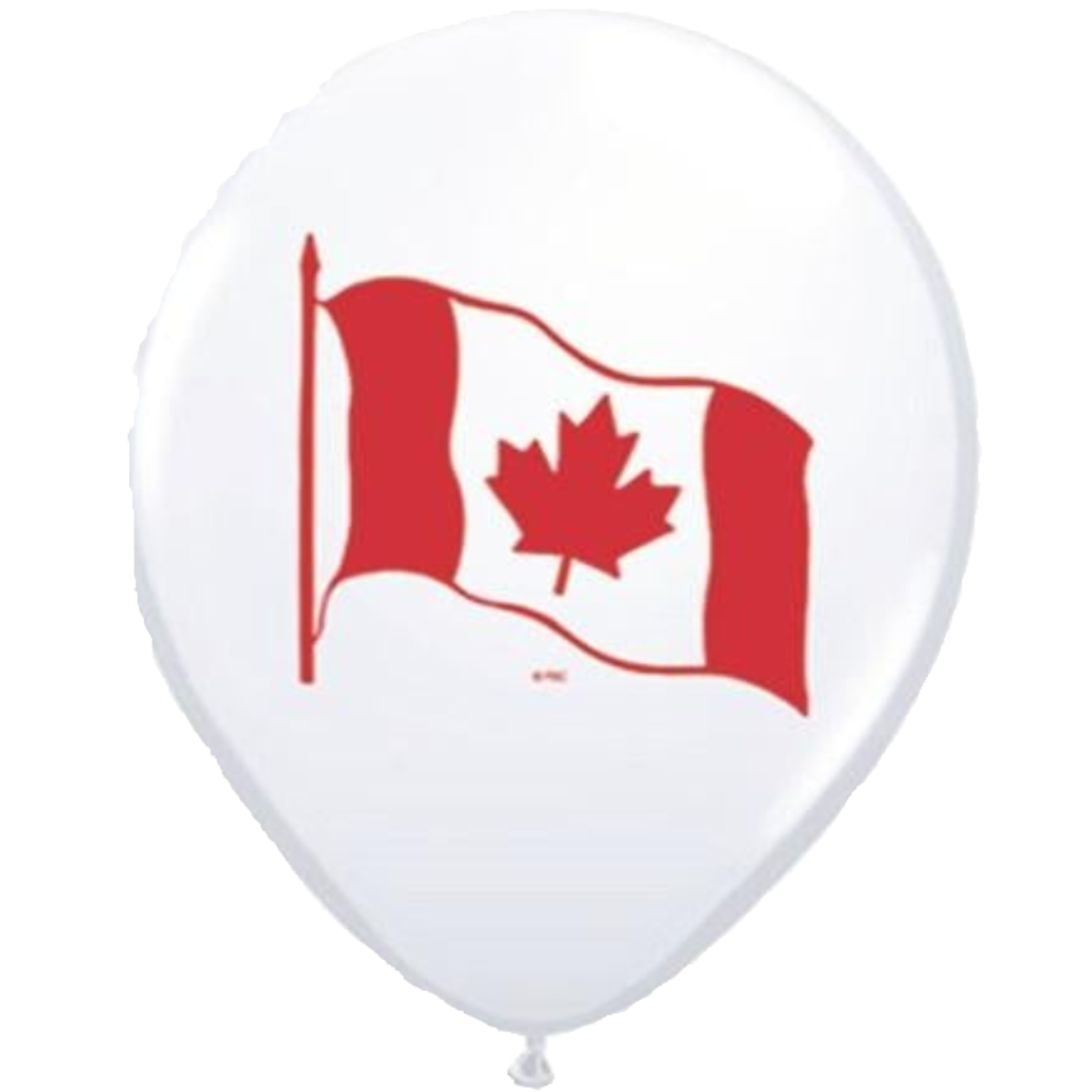Round Canada Flag 11