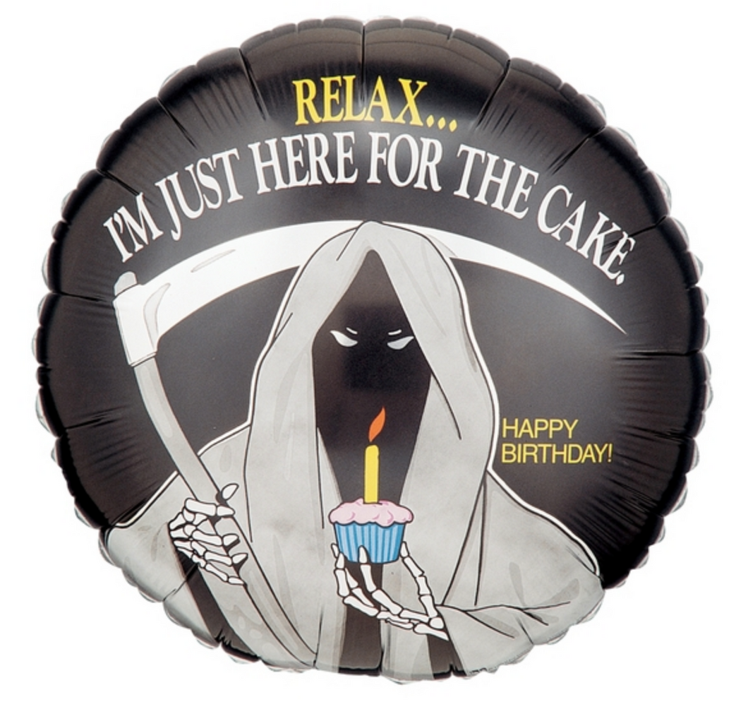 Happy Birthday Grim Reaper Balloon