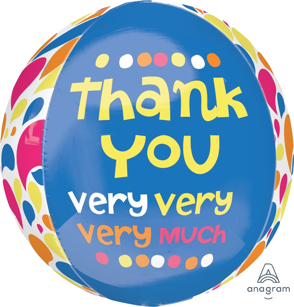 Thank You Very Much Balloon Orbz