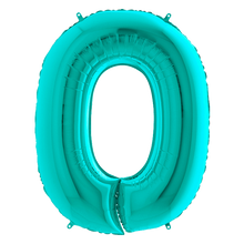 Load image into Gallery viewer, Tiffany Blue 0-9 Megaloon Balloon Numbers
