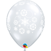 Load image into Gallery viewer, Snowflakes &amp; Circles 11&quot; Balloons
