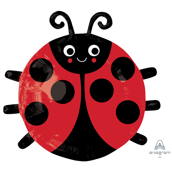 Happy Lady Bug Jr. Shape Balloon