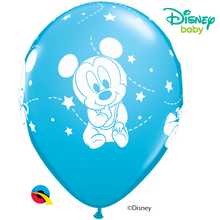 Load image into Gallery viewer, DarkBlue_Disney Mickey Mouse Baby Stars 11&quot; Balloons
