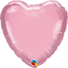 Load image into Gallery viewer, pearl pink heart shaped foil balloon 
