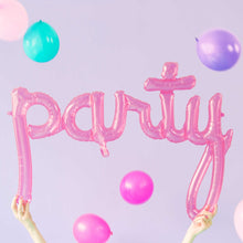 Load image into Gallery viewer, Air-filled Pink &quot;Party&quot; Foil Balloon Letters

